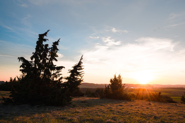 Sonnenaufgang auf der Albhochfläche