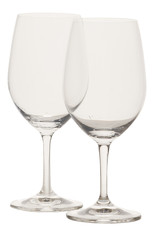 two wine glass empty