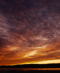 dramatic sky with clouds
