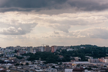 City landscape, construction of new houses