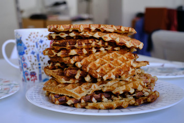 Home made sourdough waffles