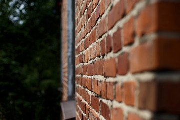 Brick wall.