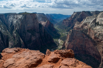 Looking Down into a Valley