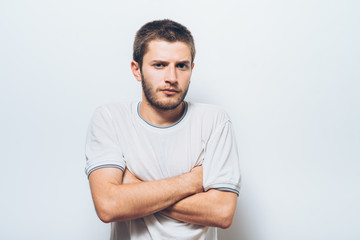 Fototapeta premium Portrait of a man arms folded