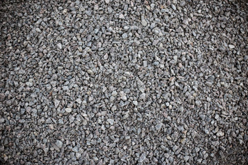 Crushed gravel as background or texture ,Background of granite gravel