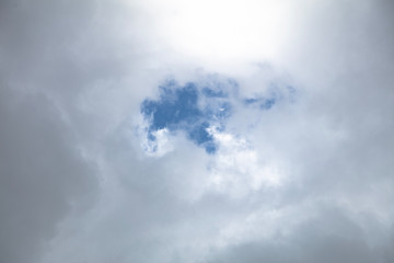 Background. Blue sky with clouds
