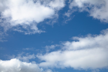 Background. Blue sky with clouds