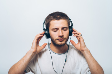 Man with headphones