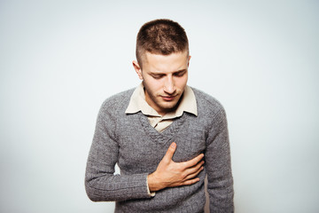 A man with a heart attack