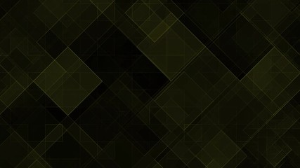 Gatsby Art deco 20's style animated pattern. Gold modern early 20th century ornament builds up and appears on black background. Geometric elegant abstract with glamorous shiny lines with flare