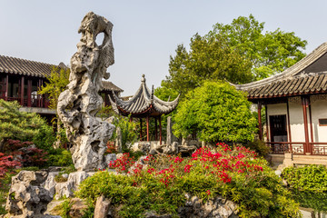 Chinese garden in Shanghai, China