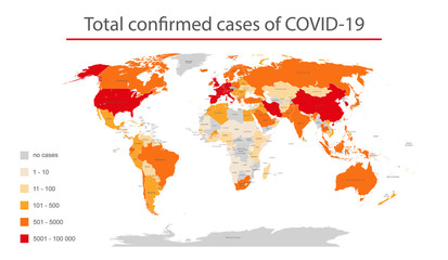 Covid-19, Covid 19 map confirmed cases report worldwide globally. Coronavirus disease 2019 situation update worldwide.