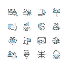 business icons for internet marketing
