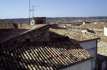 Fototapeta na wymiar Hinojosa de Jarque, Village, Historical, Teruel, Aragon, Spain