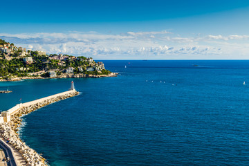 view of port in nice france