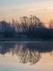 Obraz premium morning on the lake