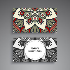 Fototapeta premium Business Card. Vintage decorative elements