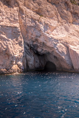 Stunning cave near Porto Steniti at midday
