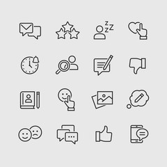 Social Networks Vector Icons set