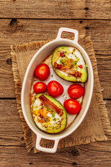 Sunny morning breakfast. Healthy food, ketogenic diet concept