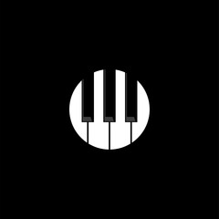 Piano Logo template vector illustration design