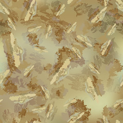 Desert camouflage of various shades of green, brown and beige colors