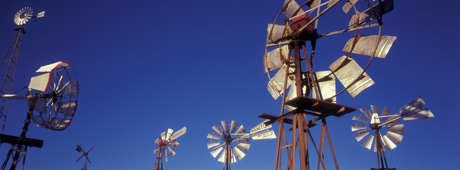 Windmills at Penong Windmill Museum, South Australia