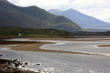 Scotland, UK - August 11, 2018: A river view, Scotland, Highlands, United Kingdom