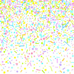 Sprinkles grainy. Cupcake dessert bakery confetti