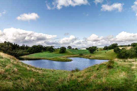 Gorgeous inspirational view of the countryside of Southern Scotland in the Summer.
