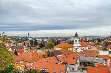 Obraz premium View of Eger, Hungary