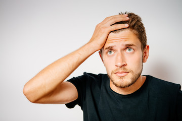 Fototapeta premium A man who made a mistake.