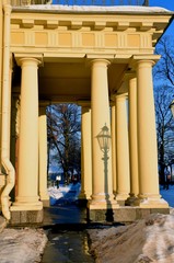 Architecture of Saint-Petersburg, Russia. Peter and Pauls cathedral at Peter and Pauls fortress