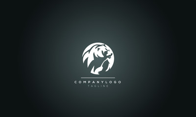 bear outline logo simple vector image line best animal silhouette wildlife natural golden