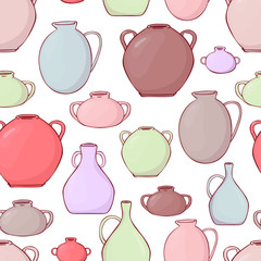  seamless pattern for fabric with jugs