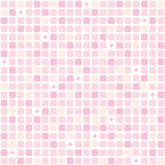 シームレスパターン＿かわいいキラキラタイル柄