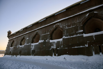Architecture of historic city center of Saint Petersburg, Russia. Peter and Pauls fortress. Popular...