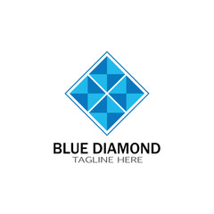 Fototapeta premium Diamond jewelry Logo Template vector icon illustration design