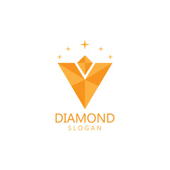 Diamond  jewelry Logo Template vector icon illustration design