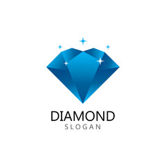 Diamond  jewelry Logo Template vector icon illustration design