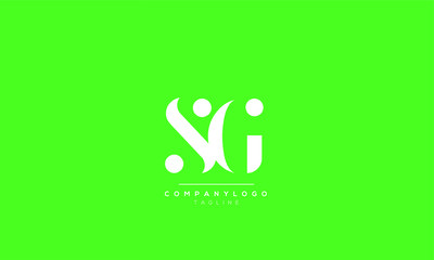 SG GS S G Letter Logo Alphabet Design Template Vector