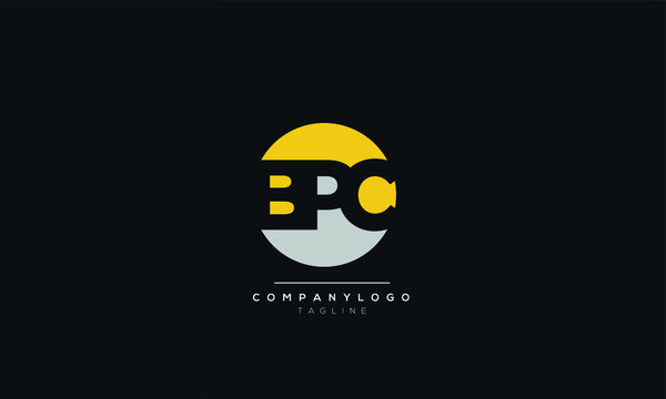 BPC B P C Letter Logo Alphabet Design Template Vector