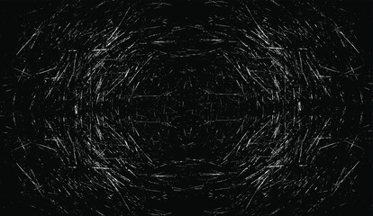 Scratched Grunge Urban Background Texture Vector. Dust Overlay Distress Grainy Grungy Effect. Distressed Backdrop Vector Illustration. Isolated Black on White Background. EPS 10.