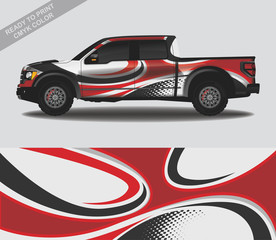 Car wrap decal design vector, custom livery race rally car vehicle sticker and tinting.