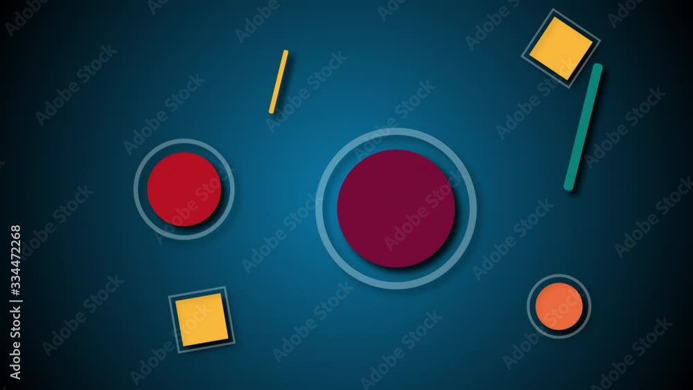 Poster 3d rendering of different colorful shapes. computer generated geometric backdrop