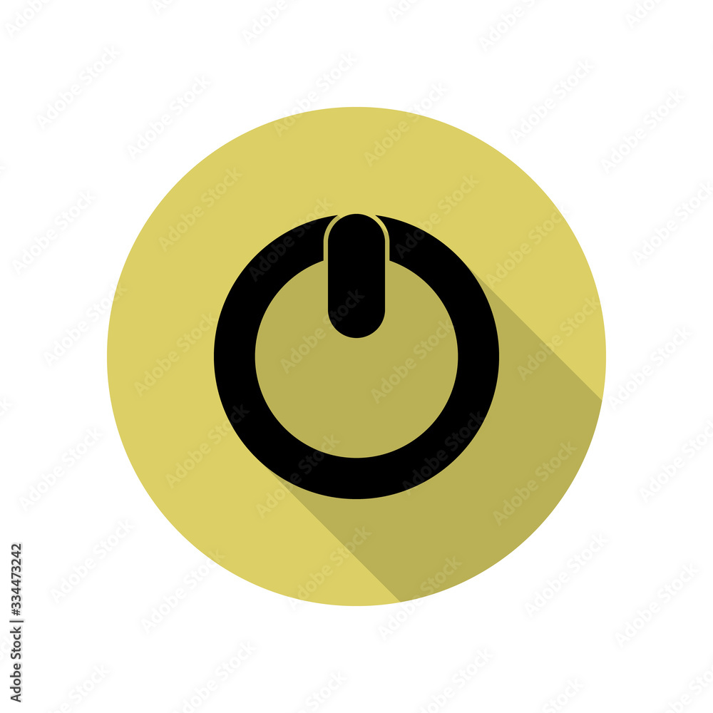 Poster inclusion mark long shadow icon. simple glyph, flat vector of web icons for ui and ux, website or mo