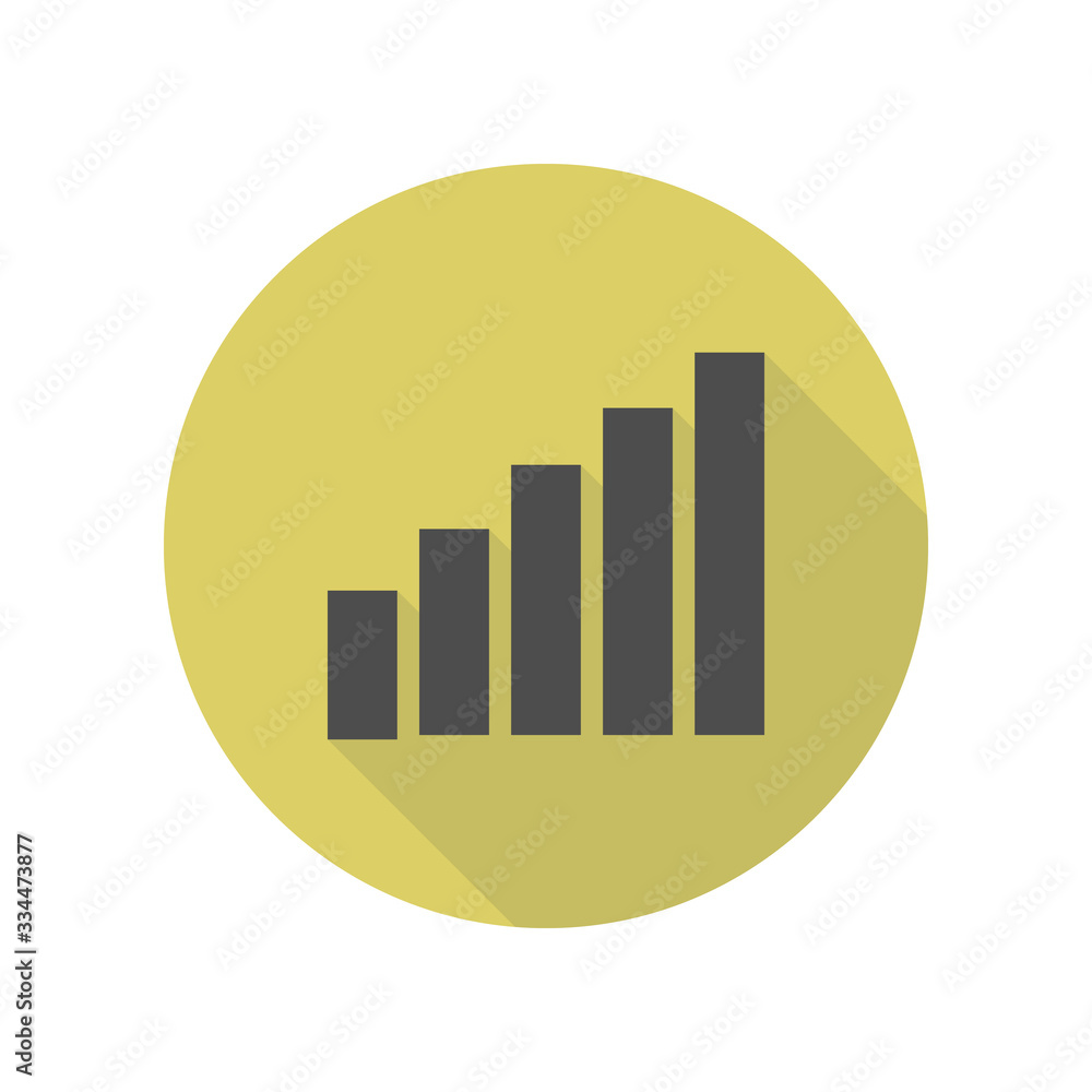Poster portable radio long shadow icon. simple glyph, flat vector of web icons for ui and ux, website or mo