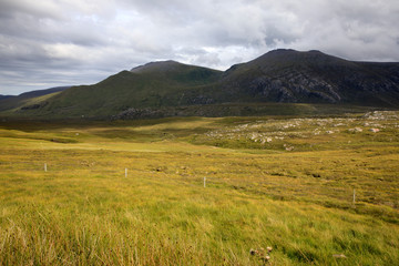 Scotland, UK - August 11, 2018: Typical landscape of Scotland, Scotland, Highlands, United Kingdom