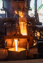 Casting, melting, molding and foundry. The most widely used non reusable mold method is sand casting a process in which specially treated sand is rammed around the pattern and placed in a support.