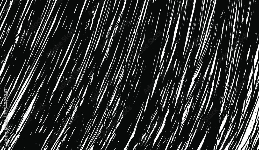 Poster Vector brush sroke texture. Distressed uneven grunge background. Abstract distressed vector illustration. Overlay over any design to create interesting effect and depth. Black isolated on white. EPS10